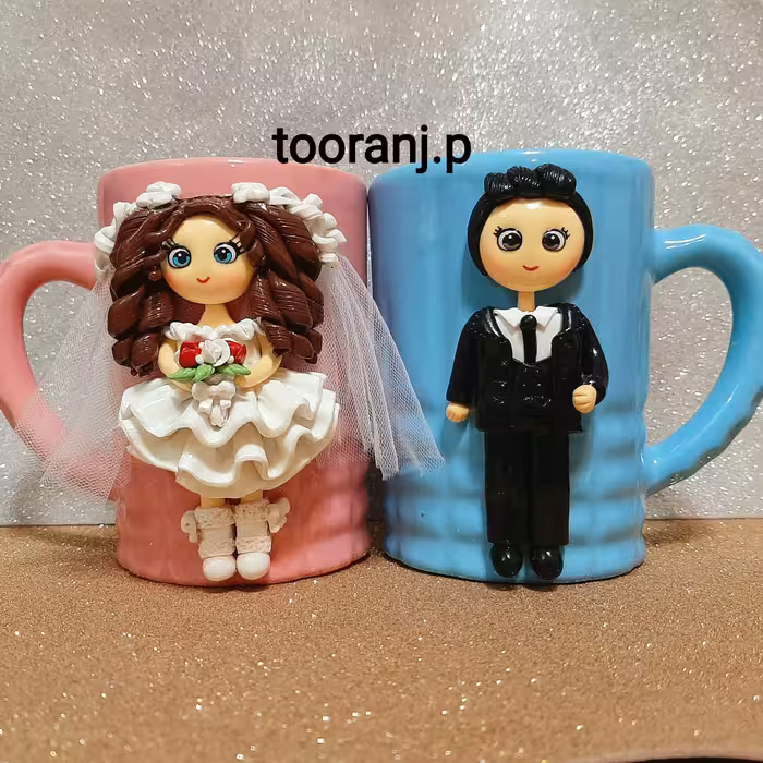 ماگ  عروس و داماد  قیمت هر کدام 230