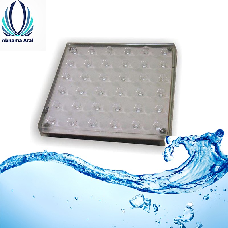 چراغ ضد اب عدسی داخل سایز 10 در 10  مدل PL10D  برند EMAX 