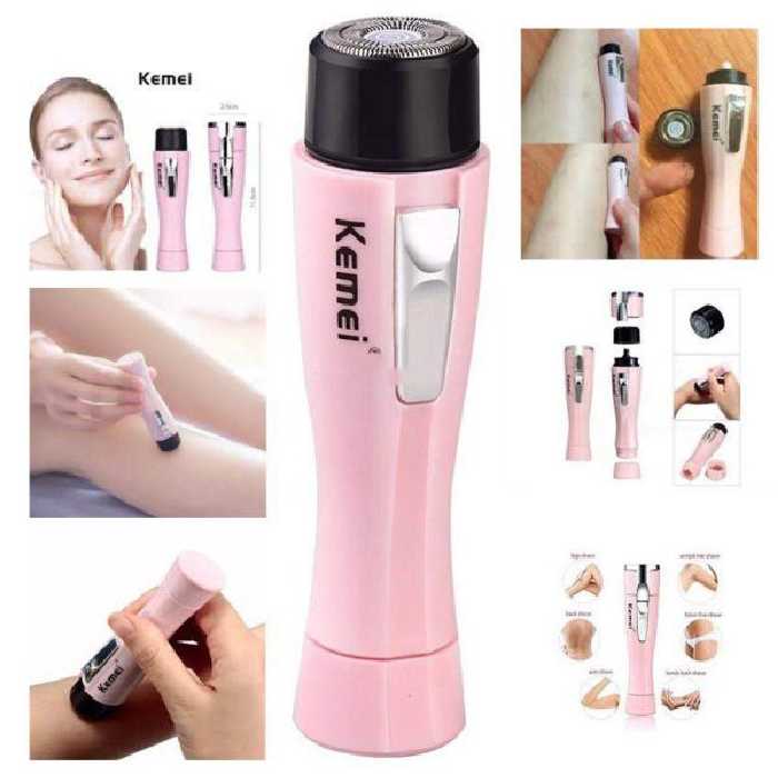 اپیلاتور برقی زنانه، خط بیکینی زنانه، تیغ، دستگاه موبر، با باتریKemei KM-1012