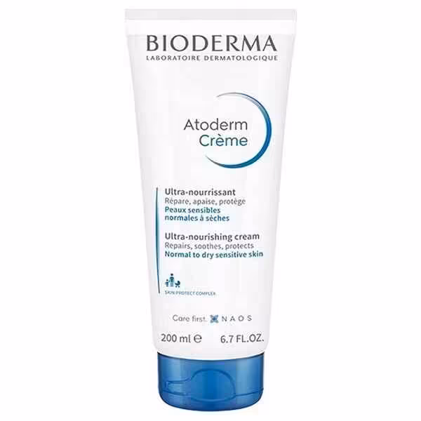 کرم مرطوب کننده و مغذی بایودرما BIODERMA مدل اتودرم ATODERM حجم 200 میل | پوست نرمال و خشک حساس