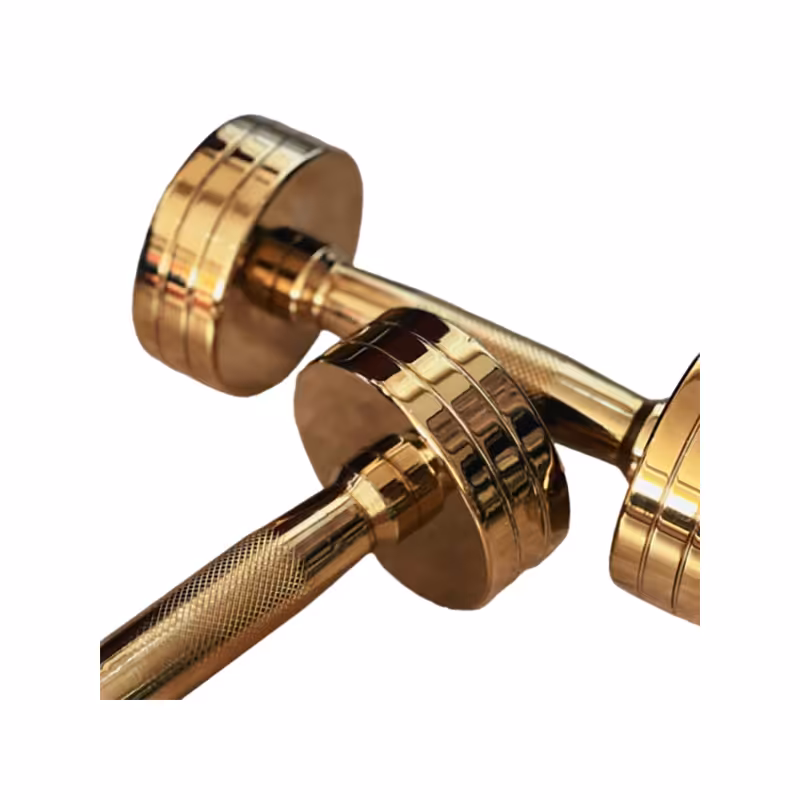 دمبل گرد استیل 15 کیلوگرمی بسته دو عددی