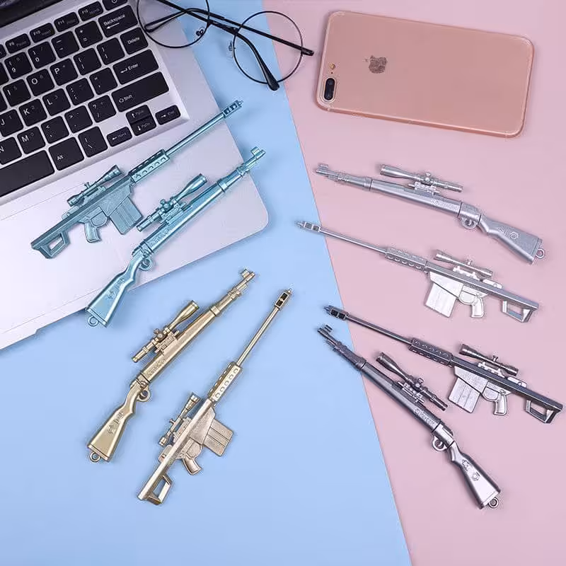 روانویس طرح تفنگ.رنگ نقره ای