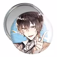 آینه جیبی خندالو مدل اوسامو دازای انیمه سگ های ولگرد بانگو کد 11755