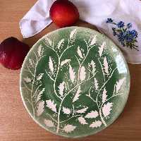 بشقاب سرامیکی دستساز ، دیوار کوب سرامیکی دستساز ، بشقاب میوه خوری سرامیکی 