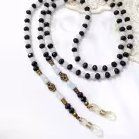 بند عینک دلبـر مشکی سفید