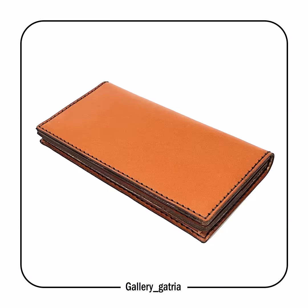 کیف چرم دست دوز عسلی