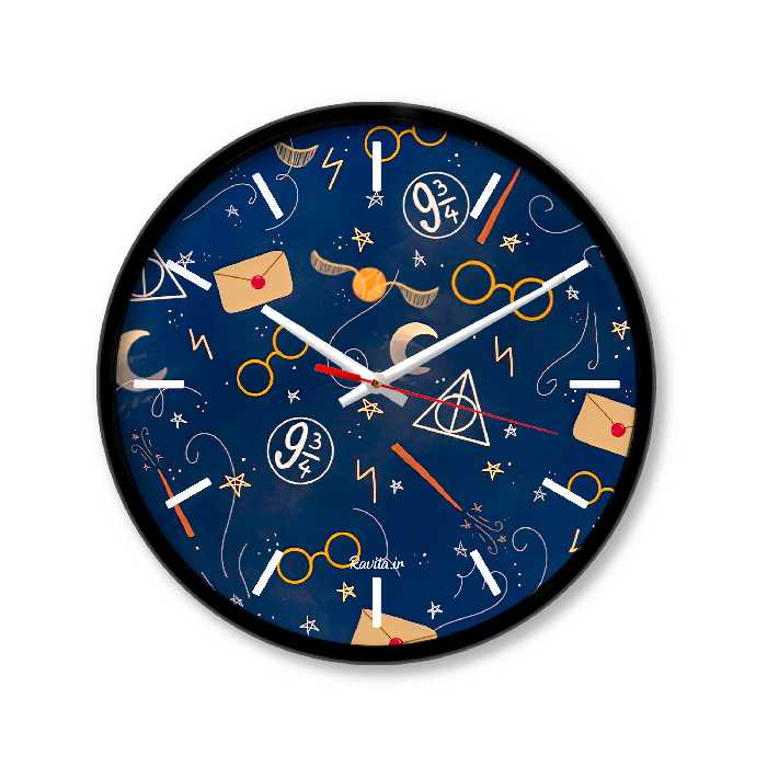 ساعت رومیزی راویتا مدل هری پاتر  3343 در رنگ های مشکی و سفید