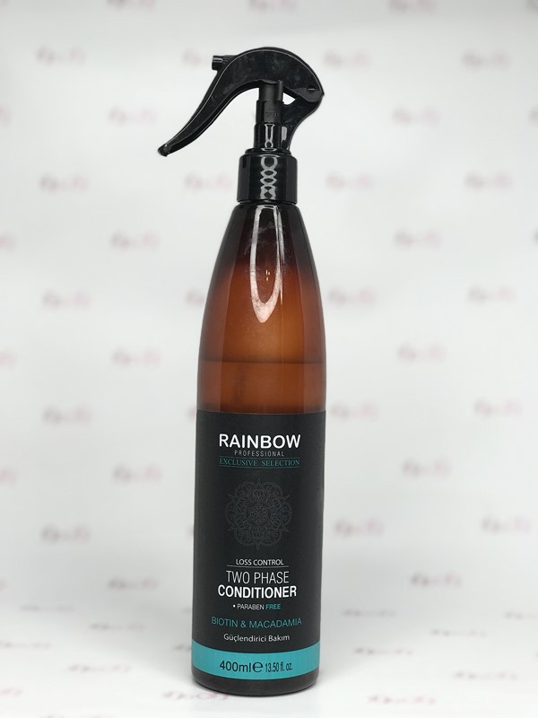اسپری دو فاز رینبو حاوی بیوتن و ماکادمیا حجم 400 میل - RAINBOW