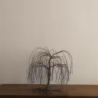 مجسمه درخت سیمی طرح بید مجنون
