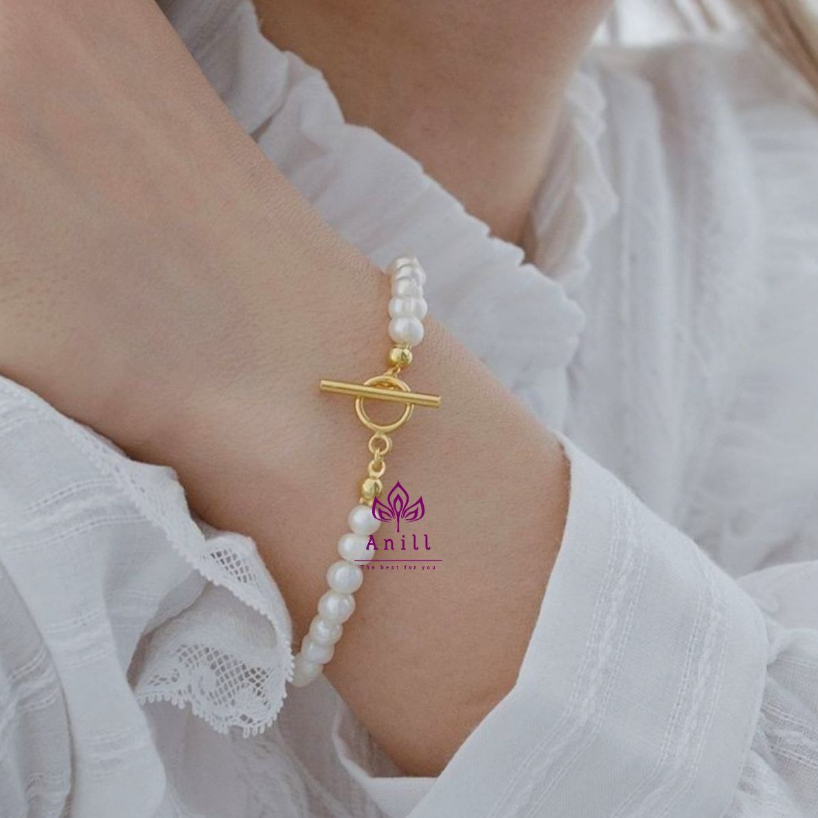 دستبند مروارید قفل تی ،‌کد449