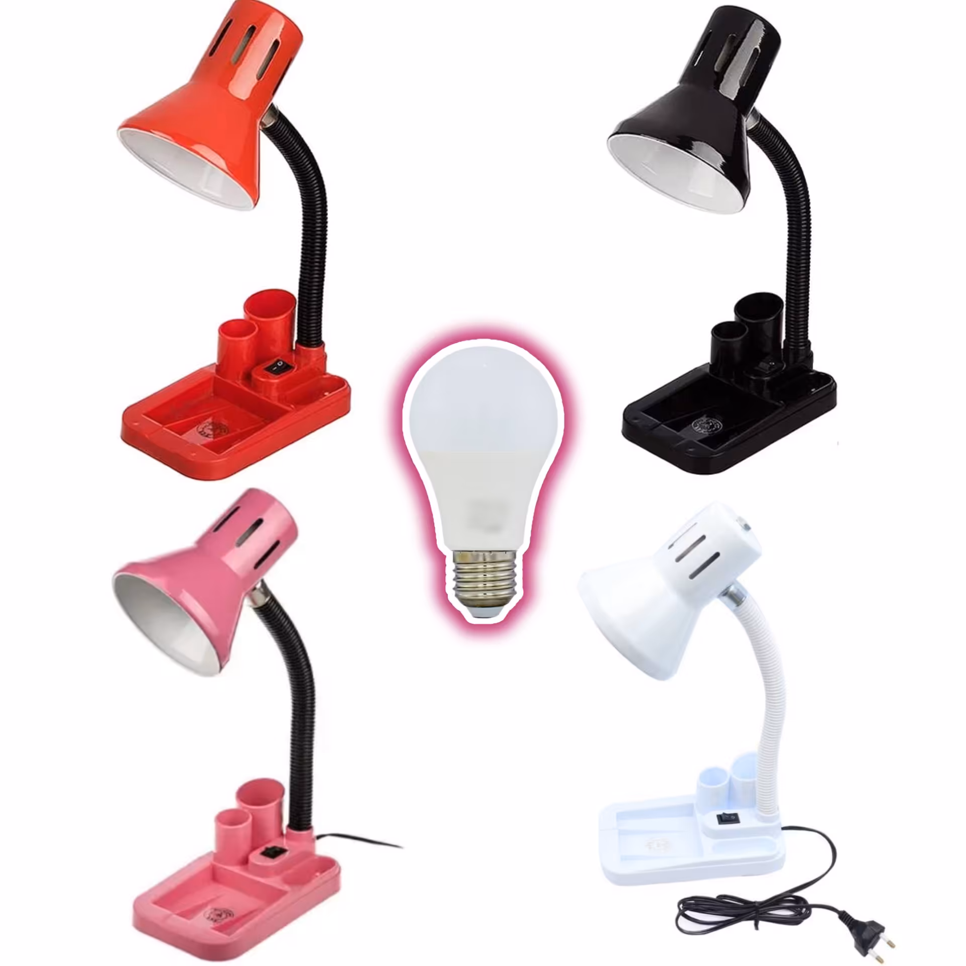 چراغ مطالعه تحریری 105 کریم زاده به همراه لامپ 10 وات