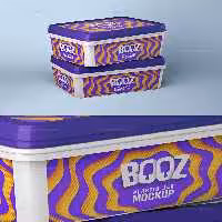 موکاپ بسته بندی بستنی خانواده | گرافیک با طعم تربچه