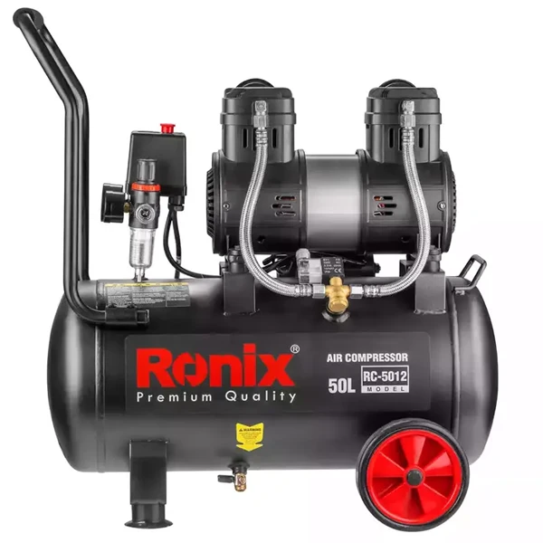 کمپرسور باد بیصدا 50 لیتری رونیکس RC-5012 - ابزار یراق