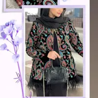 کت مخمل سوزن دوزی هندی