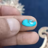 نگین فیروزه کشیده نیشابوری صد در صد طبیعی