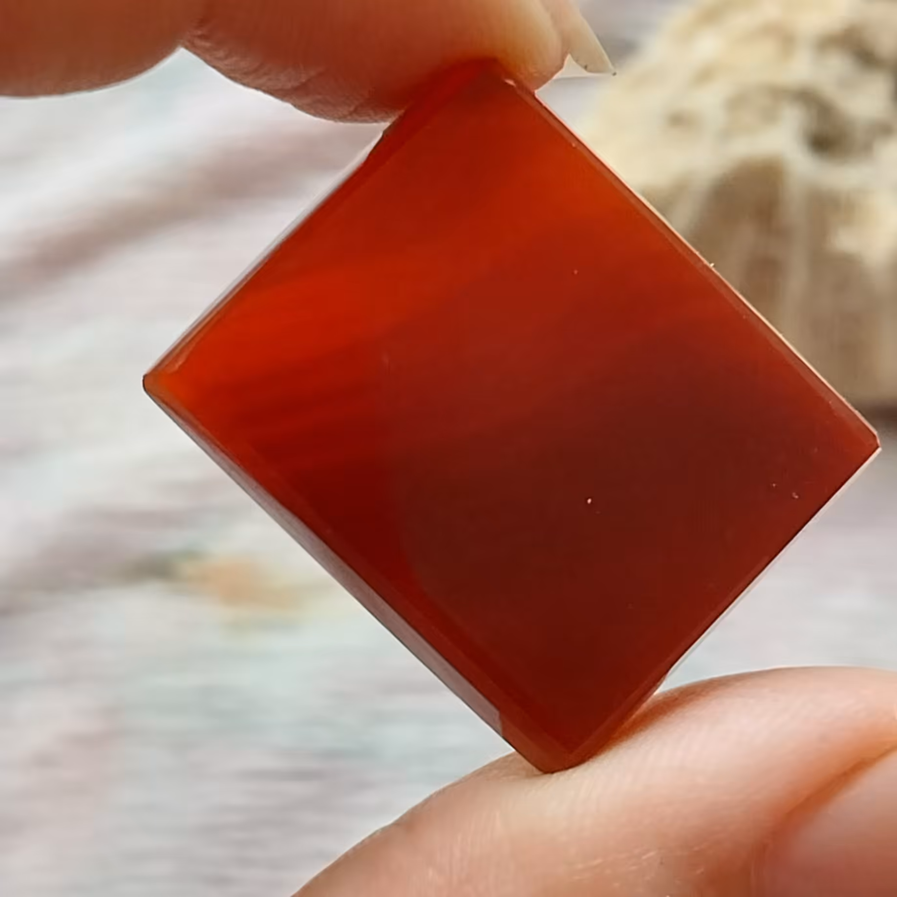 نگین بزرگ عقیق سرخ  سلیمانی اصیل 