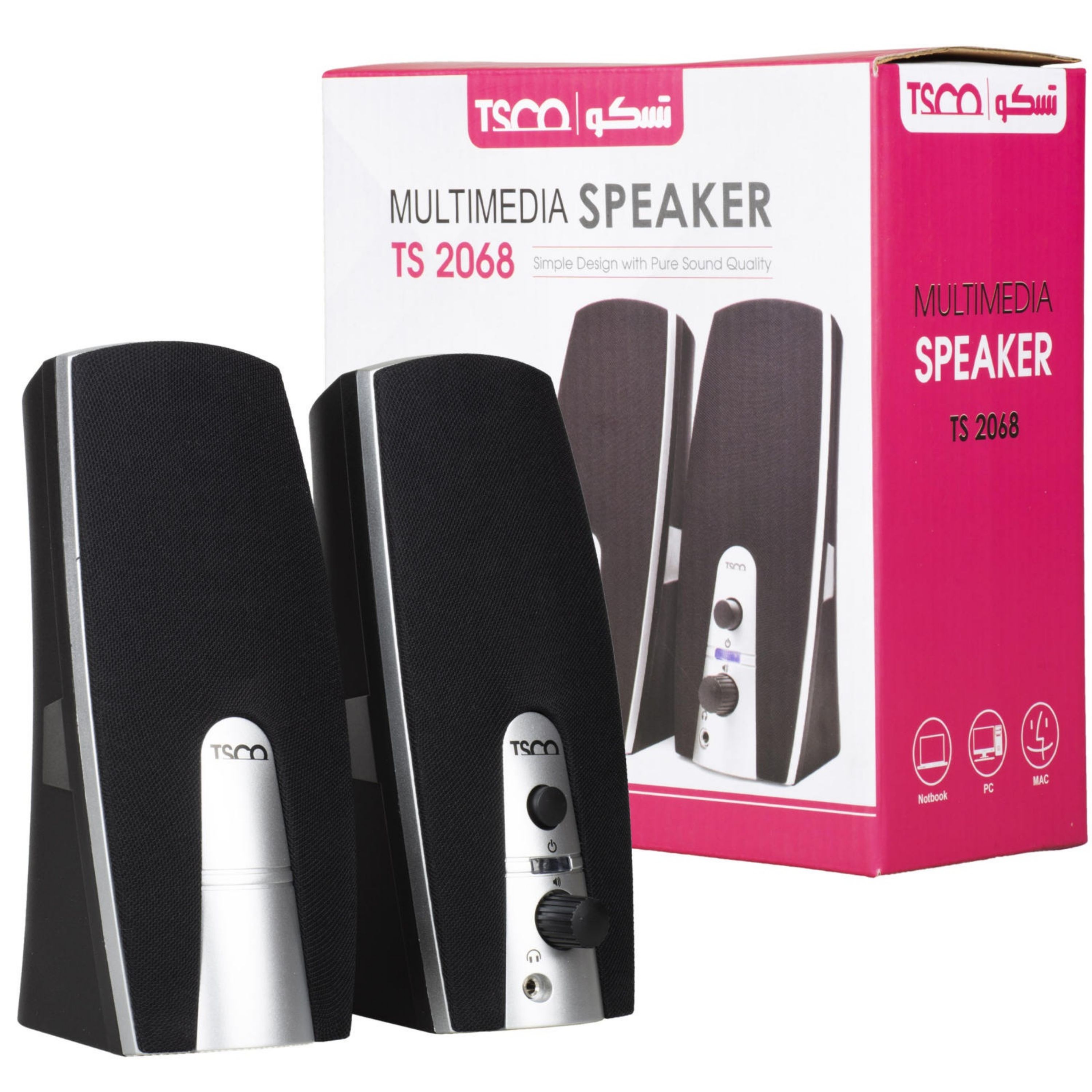 اسپیکر دسکتاپ تسکو مدل TS2068  --  اسپیکر کامپیوتر  TS 2068 TSCO
