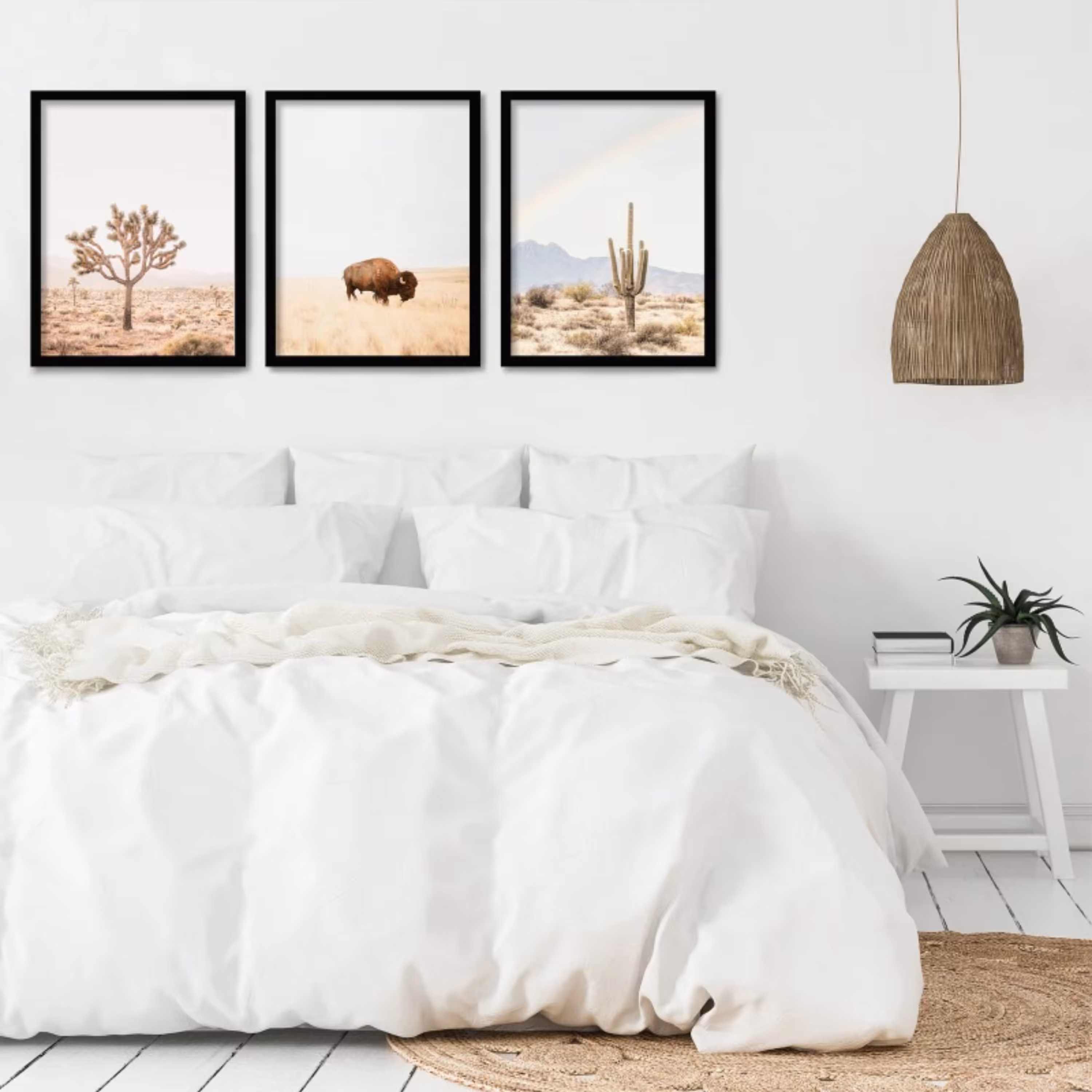 تابلو دکوراتیو حیات وحش مجموعه 3 عددی سایز 30 در 40