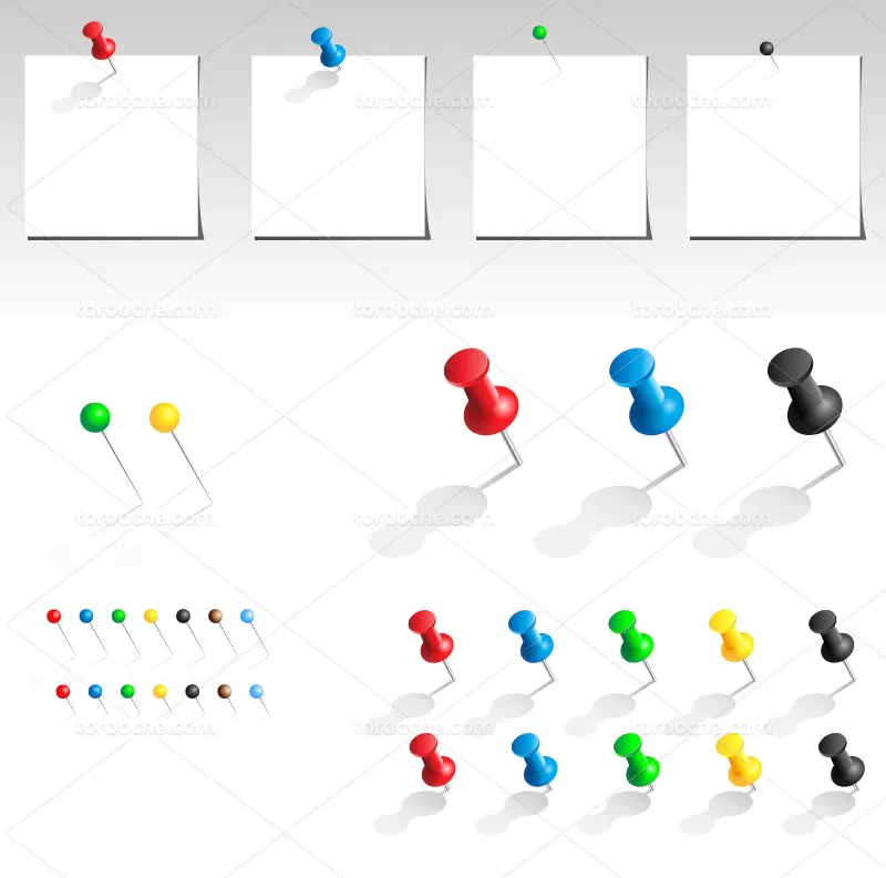 وکتور پین رنگی | گرافیک با طعم تربچه