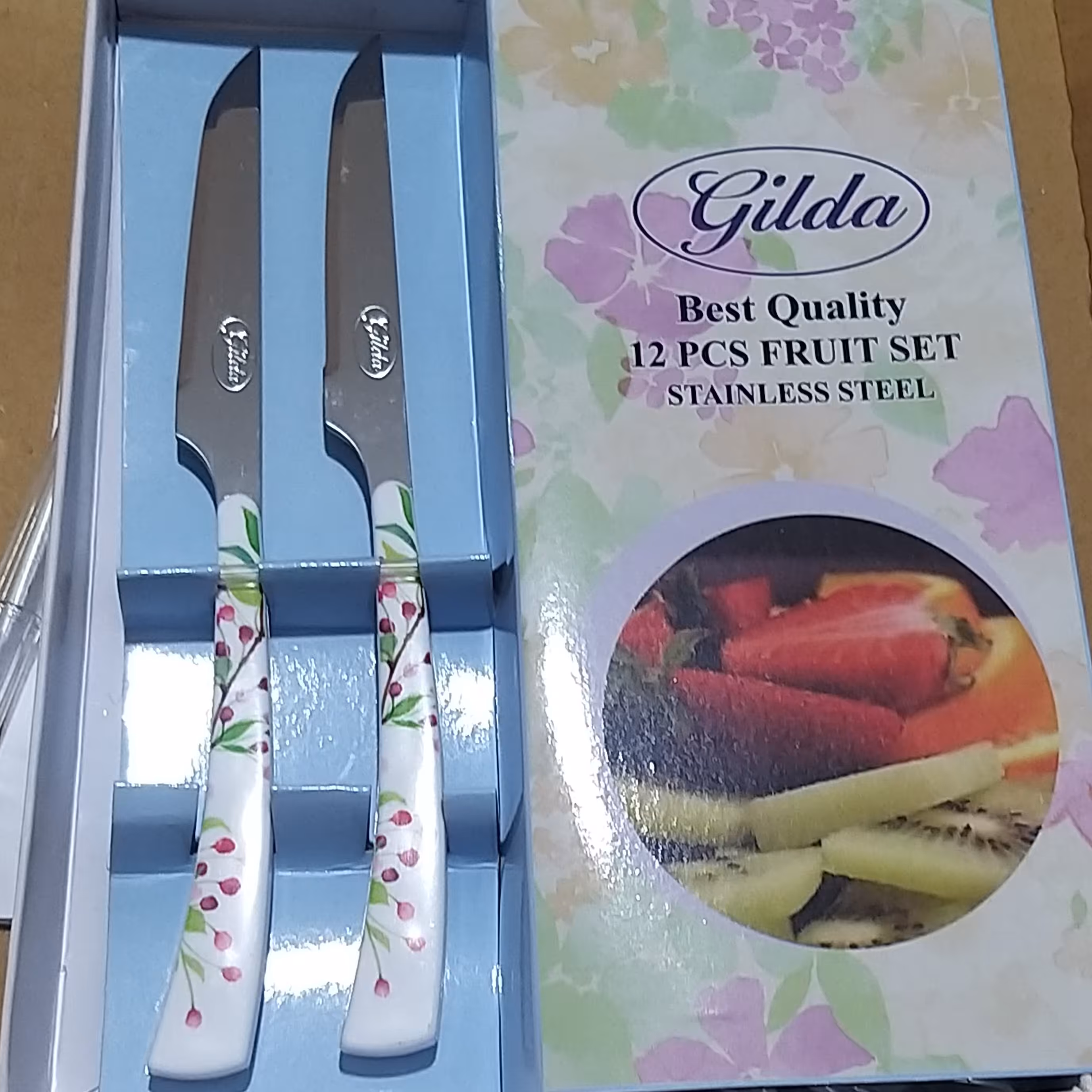 چاقو  طرح دار گیلدا  بسته 12 عددی 