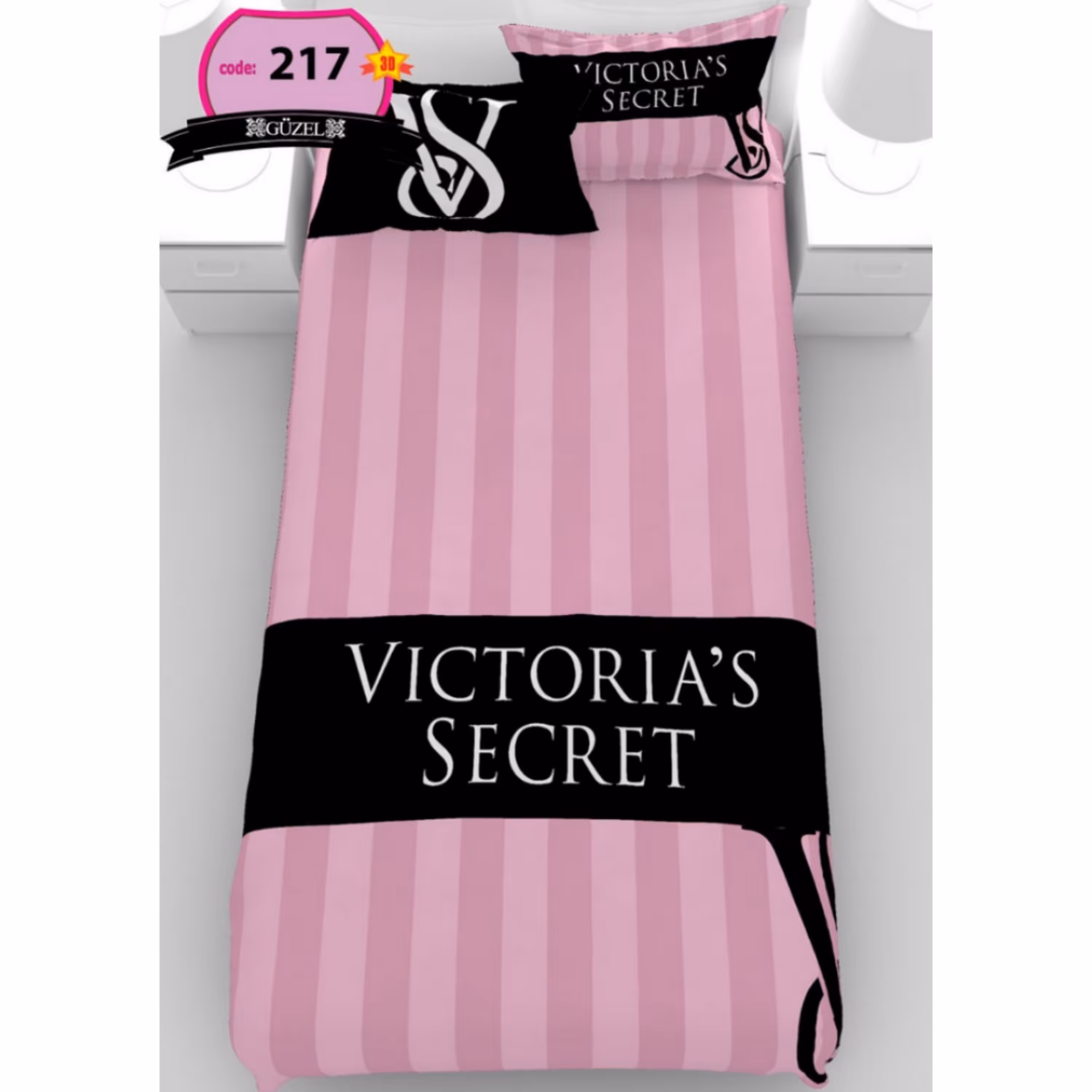 روتختی تک نفره سه بعدی برند گوزل -5 تکه -کد217