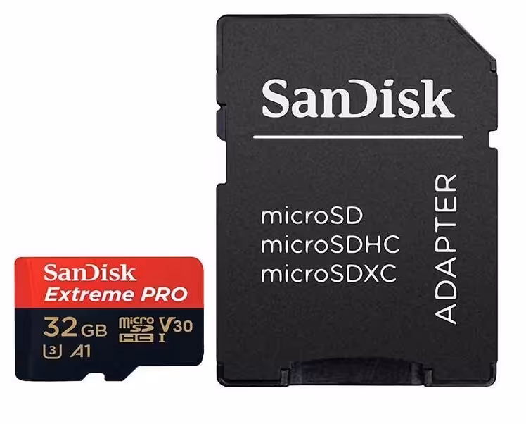 کارت حافظه سن دیسک مدل اکستریم پرو وی 30 ای وان با ظرفیت 32 گیگابایت همراه با آداپتور