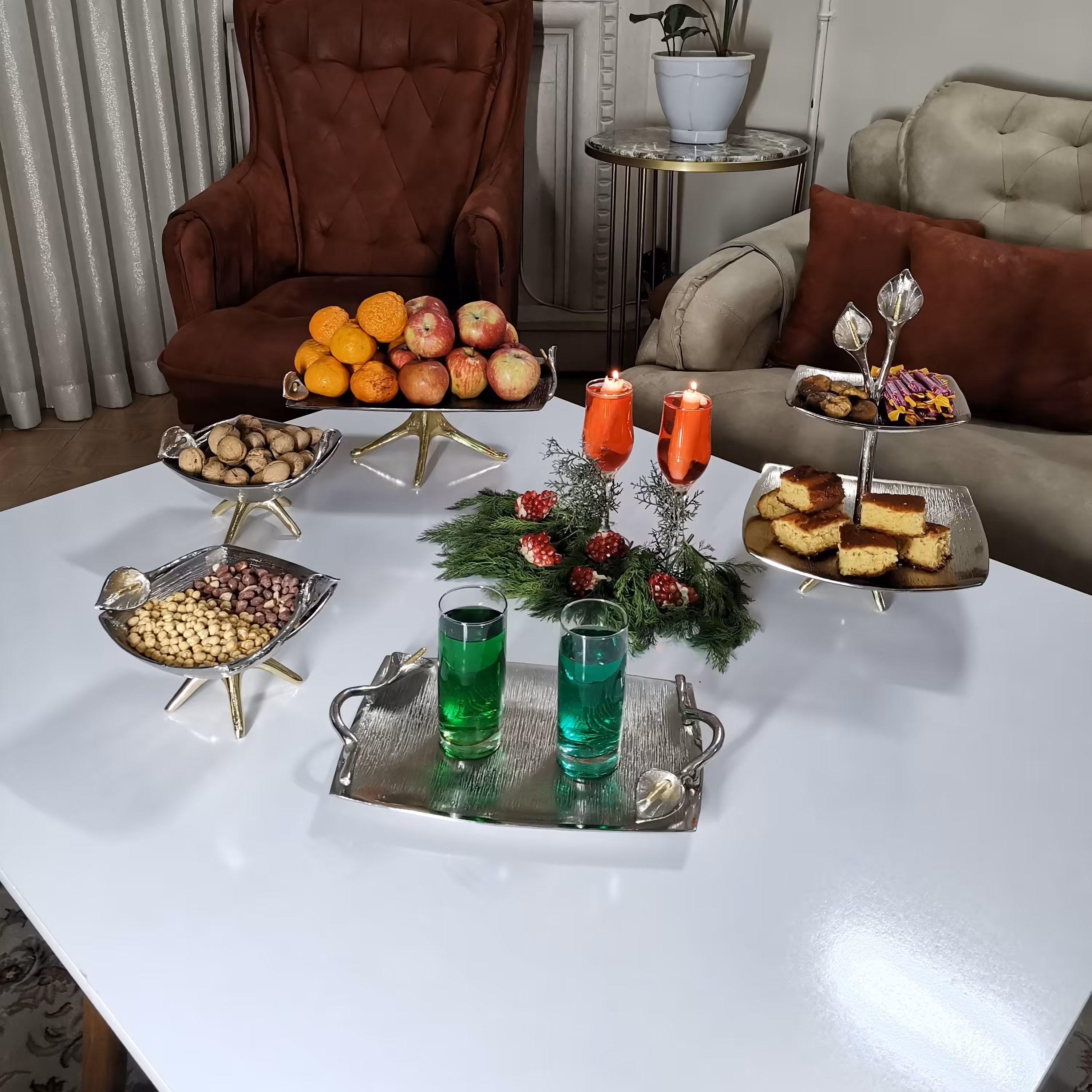 سرویس پذیرایی مدل گل شیپور