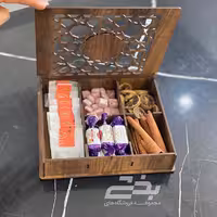 جعبه تی بگ 5 خانه چوبی