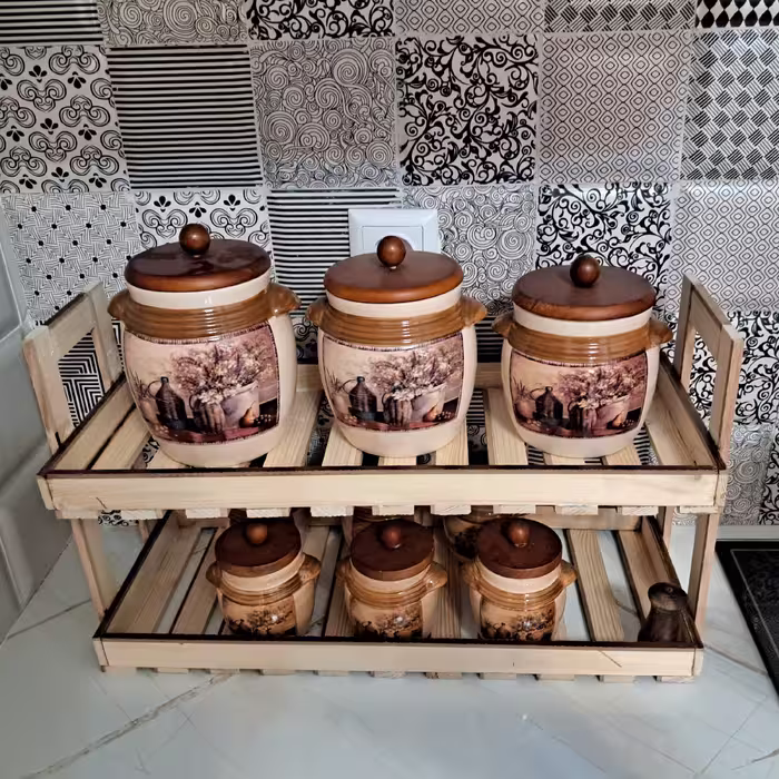 استند چوبی آشپزخانه