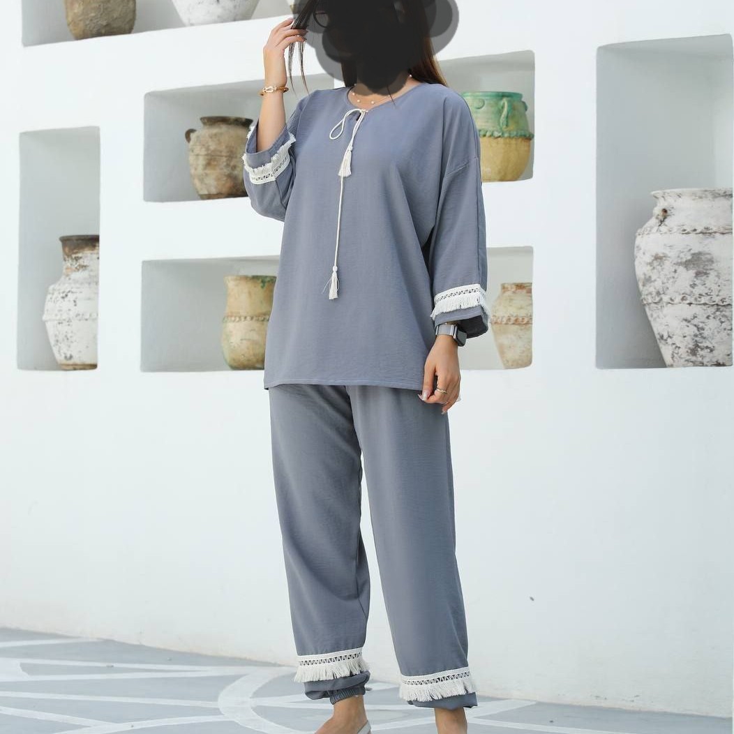 ست تونیک شلوار شقایق زنانه1100