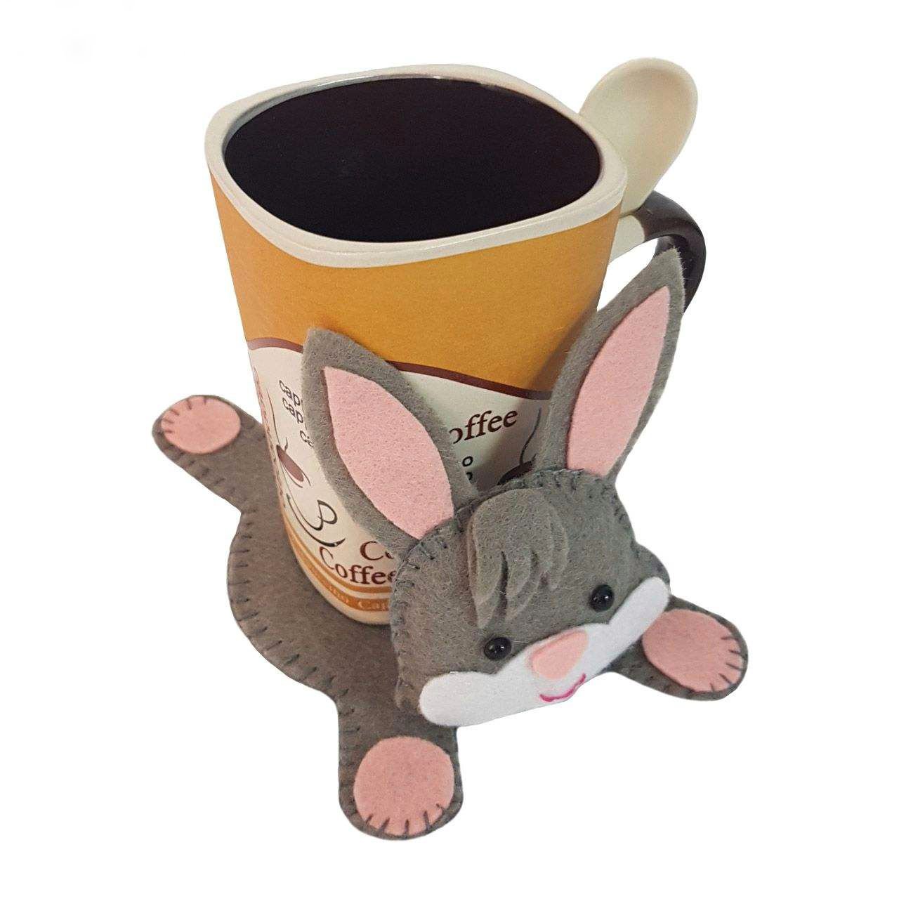 زیر لیوانی طرح خرگوش