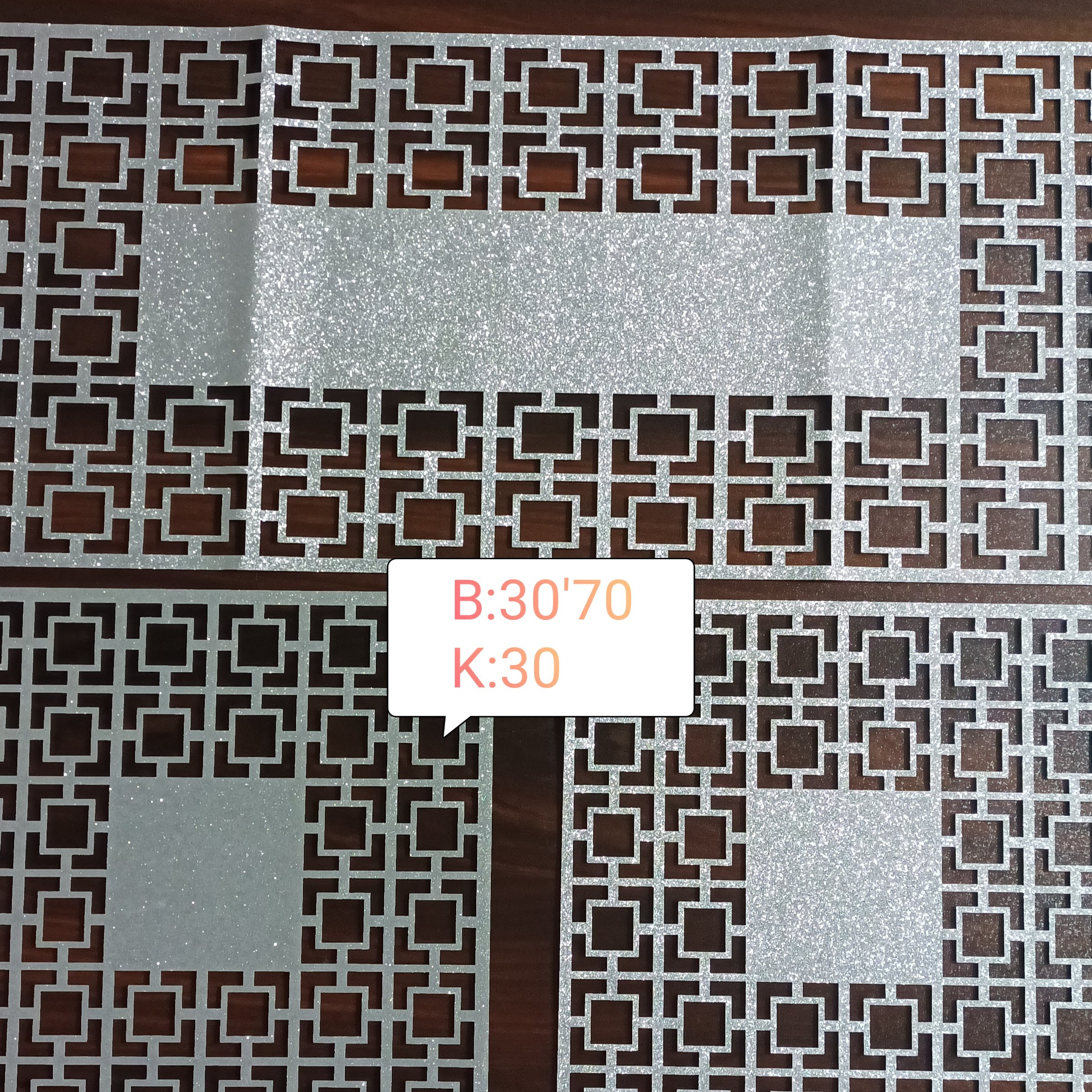 رومیزی 3 تیکه طرح هندسی