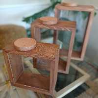 بانکه چوبی حبوبات سه تایی