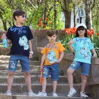 تیشرت و شلوارک اسپرت دخترانه و پسرانه