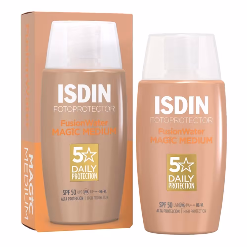 ضد آفتاب رنگی ایزدین ISDIN مدل فیوژن واتر کالر حجم 50 میل