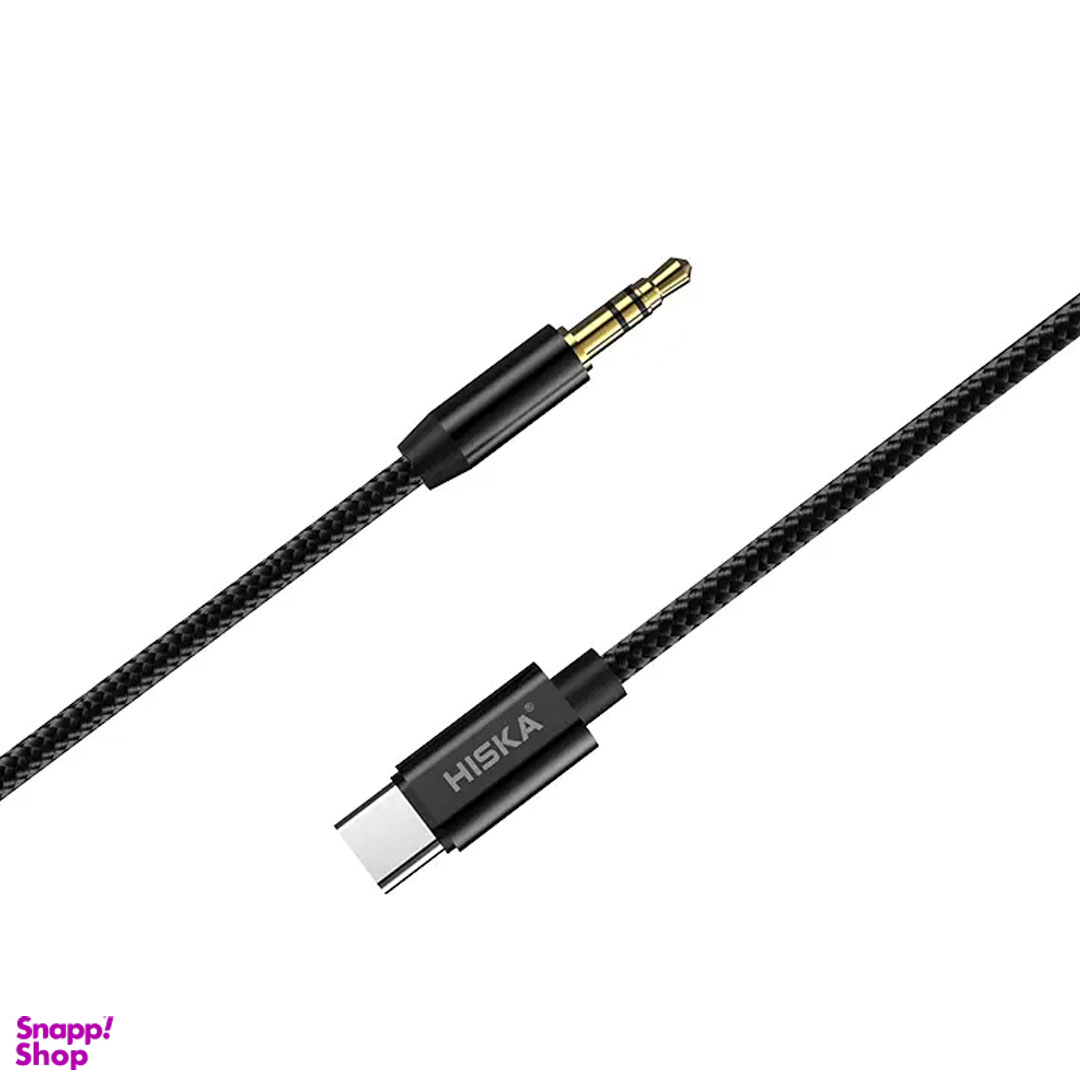 کابل تبدیل USB-C به AUX هیسکا مدل W28 طول 1 متر