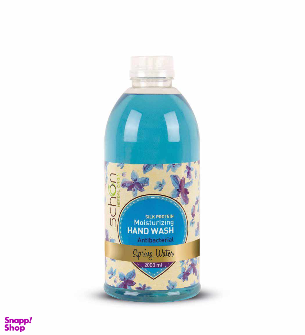 مایع دستشویی شفاف شون (Schon) مدل Spring Water رنگ آبی حجم 2000 میلیلیتر
