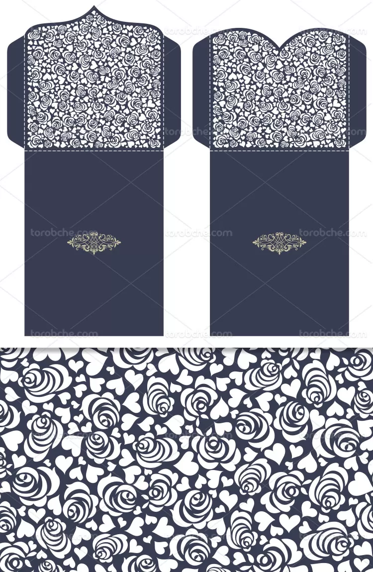 وکتور برش کارت عروسی | گرافیک با طعم تربچه