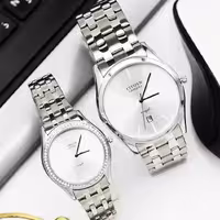 ساعت مچی ست زنانه و مردانه سیتی زن-بندفلزی تک موتور مدل6304