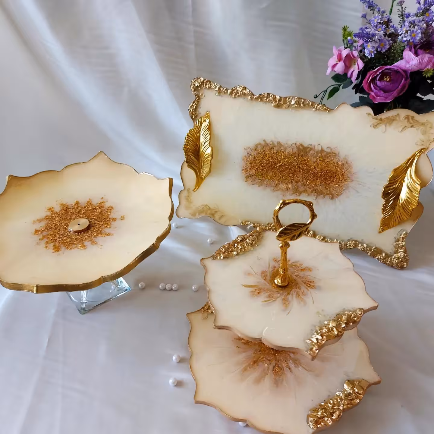 سرویس پذیرایی رزینی ، بسیار سبک، نشکن و قابل شستشو 