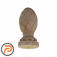 سرستون چوبی نارنجکی 12cm