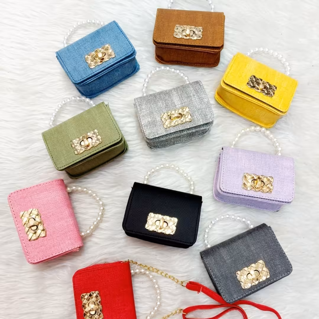 مینی بگ دخترانه مدل دسته مروارید