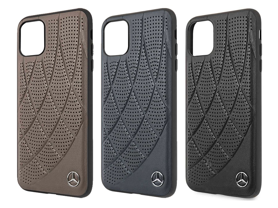 قاب چرمی آیفون 12 و 12 پرو طرح مرسدس بنز CG Mobile iphone 12/12 Pro Mercedes-Benz Leather Case