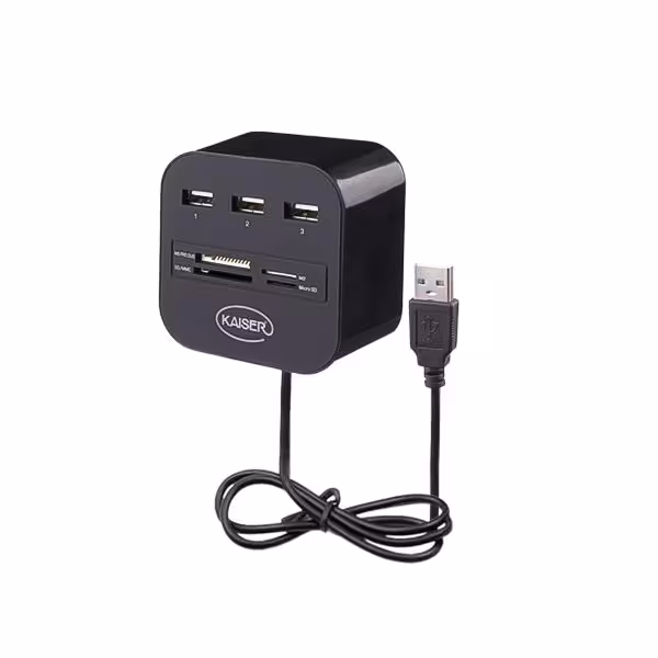 هاب USB2.0 و رم ریدر کمبو