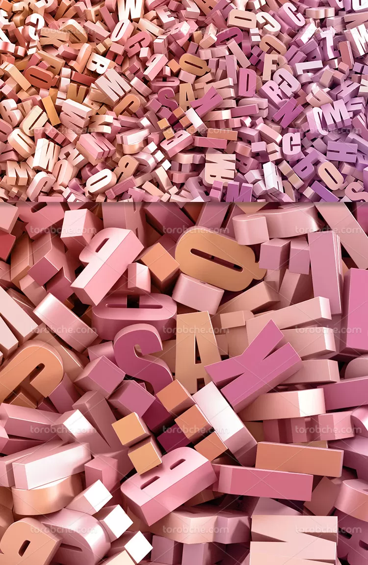 عکس پس زمینه حروف انگلیسی | گرافیک با طعم تربچه