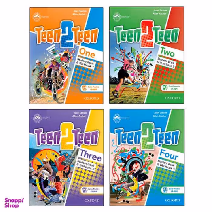 کتاب Teen 2 Teen / اثر Joan Saslow And Allen Ascher انتشارات اشتیاق نور 4 جلدی