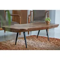 میز جلو مبلی چوب فلز با اسلب گردو / ارسال پس کرایه