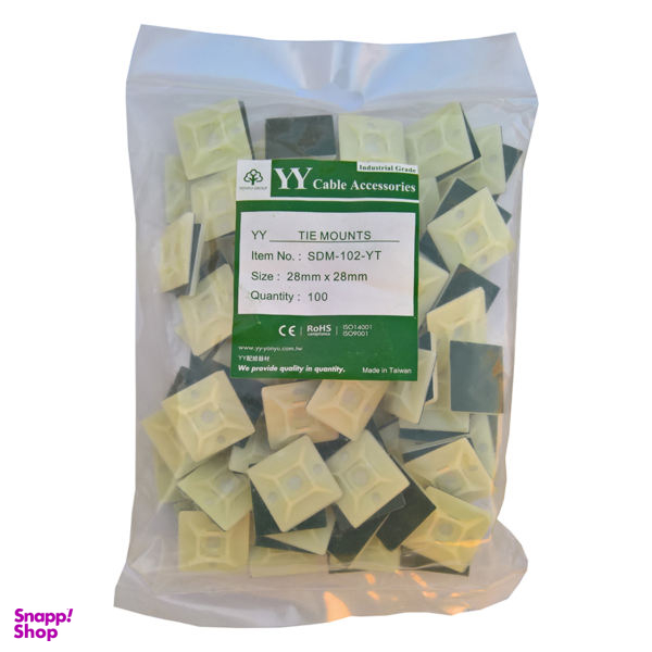 پایه بست کمربندی چسبی وای وای مدل SDM-102-YT سایز 28*28