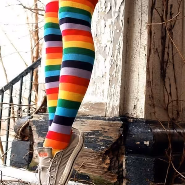 جوراب بلند فانتزی دخترانه و زنانه 