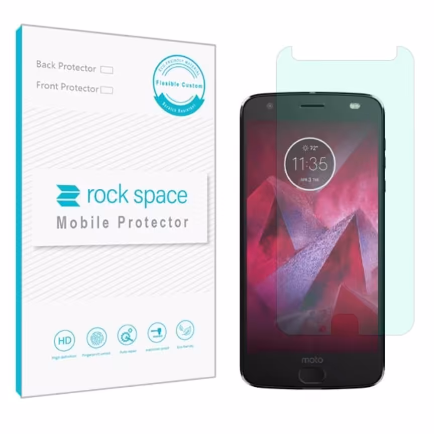 گلس موتورولا Moto Z2 Force مدل نانو هیدروژل گرین لایت برند راک اسپیس